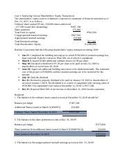 Ancheta Victor Elmer V Audit Of Shareholder S Equity Docx Case 1