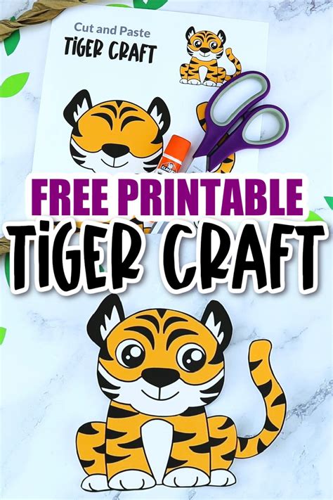 Free Printable Tiger Craft Template Simple Mom Project