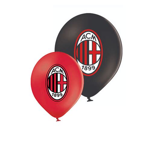 Partycolare Palloncini In Lattice Cm Ufficiali Ac Milan Pezzi