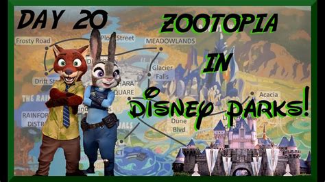 Day 20 Zootopia In Disney Parks Disneyland Disney World Youtube