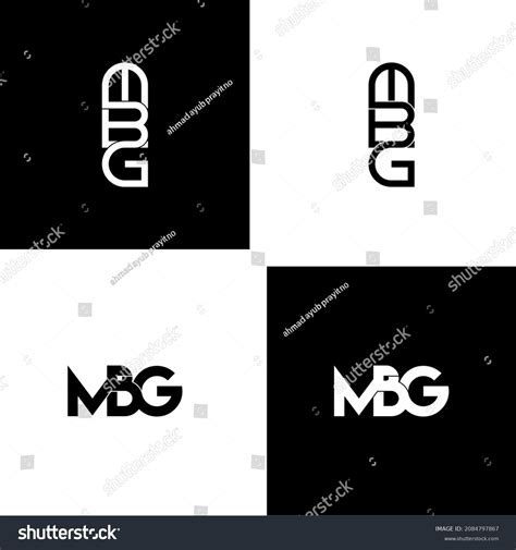Mbg Letter Initial Monogram Logo Design Stock Vector (Royalty Free ...