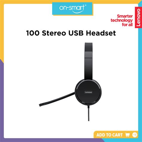 Lenovo 100 Stereo Usb Headset Onsmart