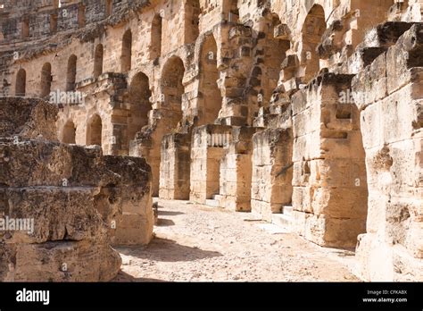 Amphith Tre Romain D El Djem Tunisie Photo Stock Alamy