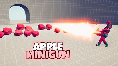 Apple Minigun Vs Every Faction Tabs Totally Accurate Battle Simulator