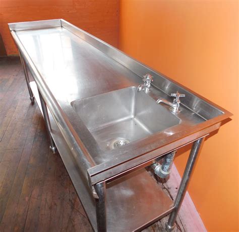 Stainless Steel Prep Table With Sink