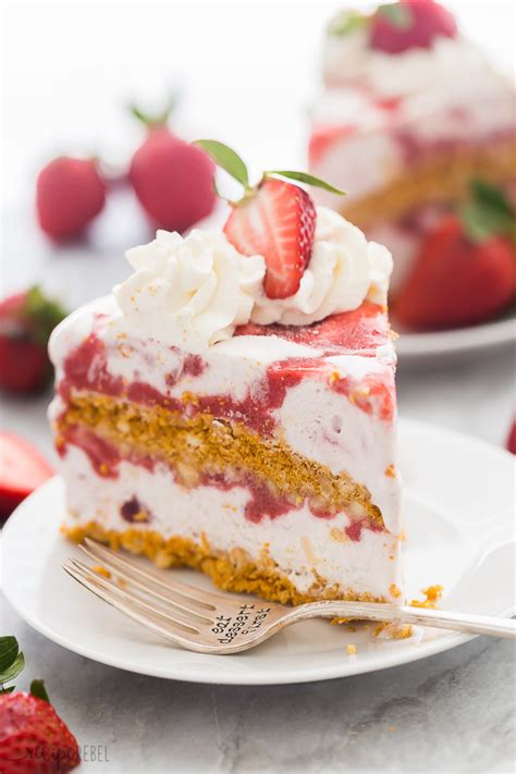 This Strawberry Shortcake Ice Cream Cake Is A Show Stopping Strawberry