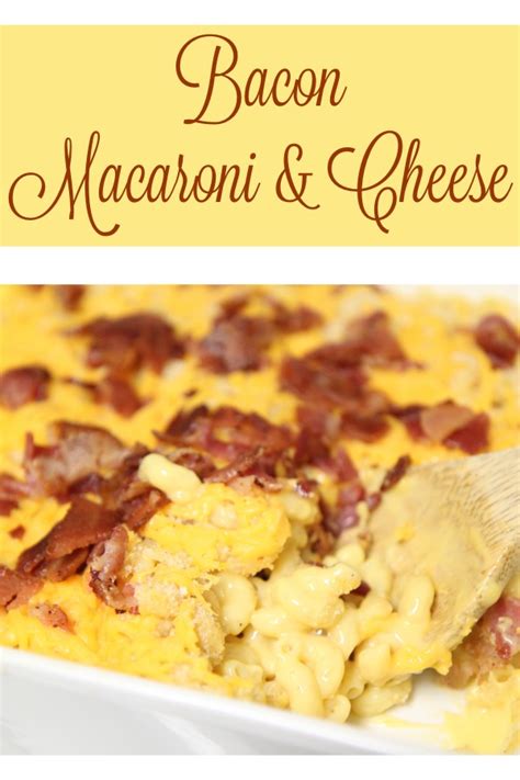 Bacon Macaroni & Cheese Recipe - BargainBriana