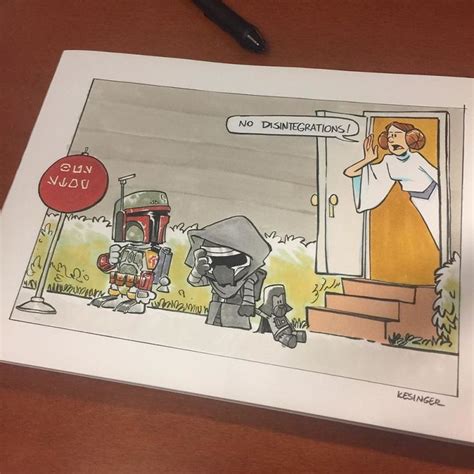 Disney Illustrator Combines Star Wars And Calvin And Hobbes And The