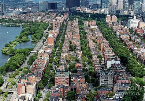 Back Bay Boston Real Estate Aerial Photograph By David Oppenheimer Pixels