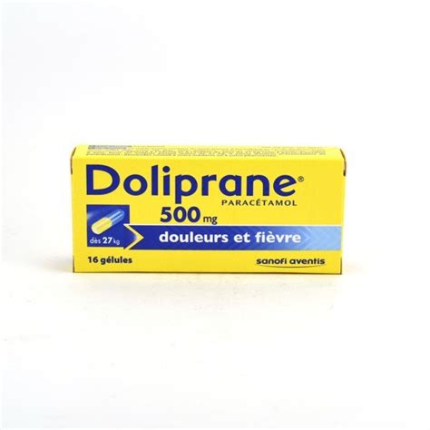 Doliprane Mg G Lule Douleurs Et Fi Vre Boite De Sanofi Aventis