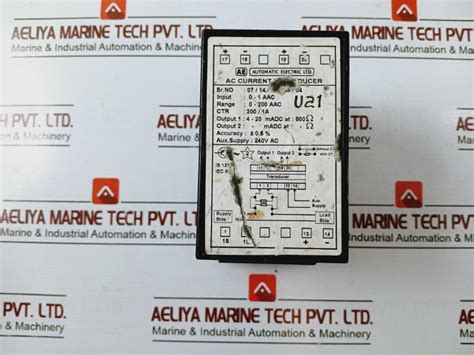 Automatic Electric 0 1 Aac Ac Current Transducer 240v Aeliya Marine