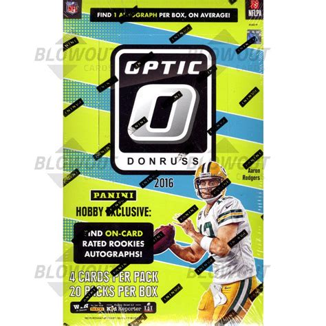 2016 Panini Donruss Optic Football Hobby Box