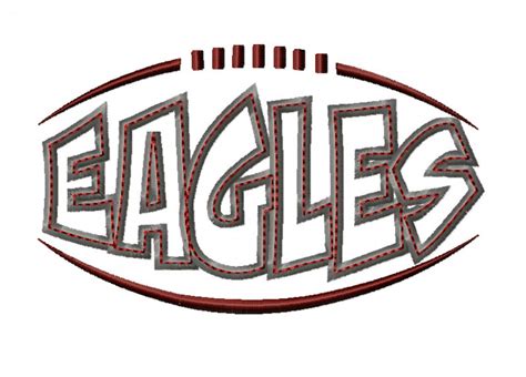 Eagles Football Team Satin And Applique Designs 5x7 6x10 Etsy