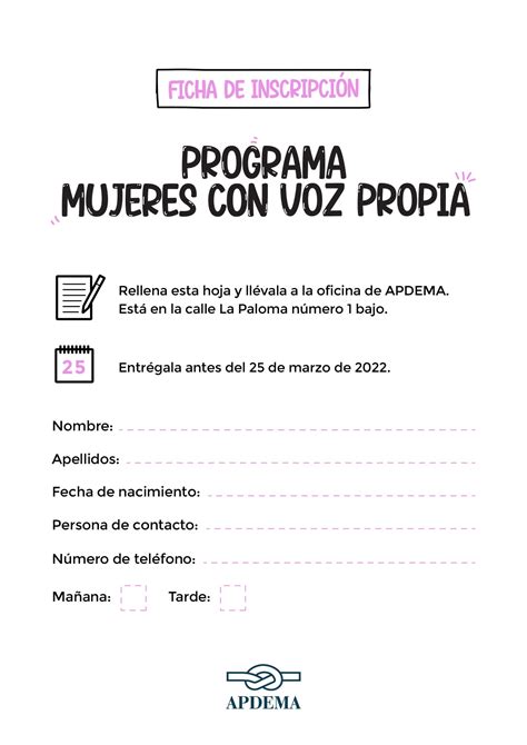 Apdema Organiza La 2ª EdiciÓn Del Programa De Empoderamiento Femenino