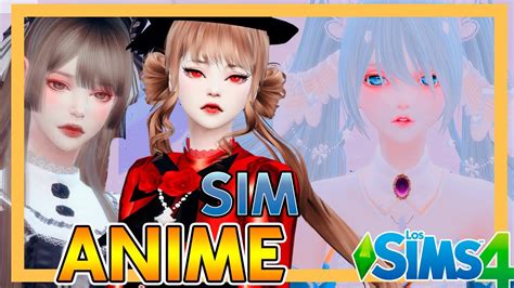 Crea Tu Chica Anime Con Estos Packs Cc ㊙️ Sims4 Youtube