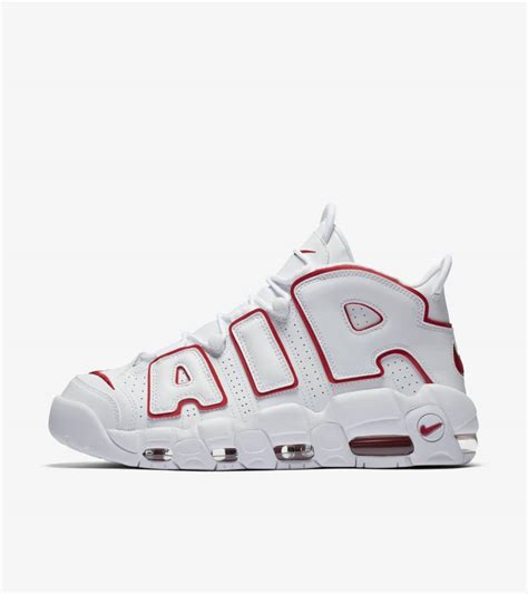 Air More Uptempo White And Varsity Red Release Date Nike Snkrs