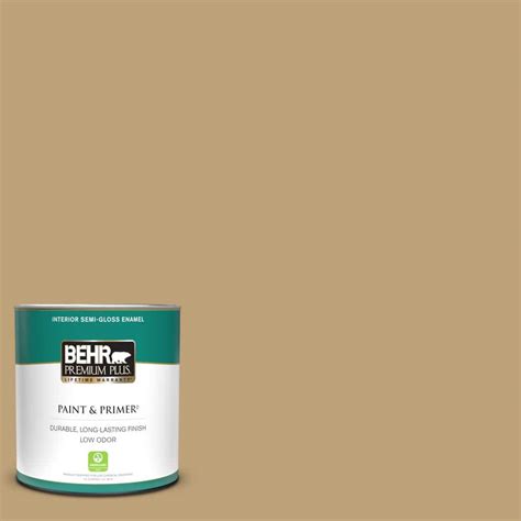 Behr Premium Plus Qt Pmd Winter Wheat Semi Gloss Enamel Low Odor