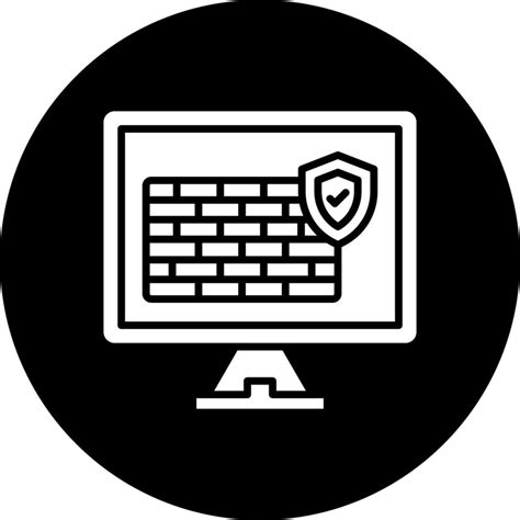 Computer Firewall Vector Icon Style 22625730 Vector Art At Vecteezy