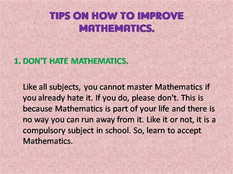 World Of Knowledge Tips On How To Improve Your Mathematics Skills