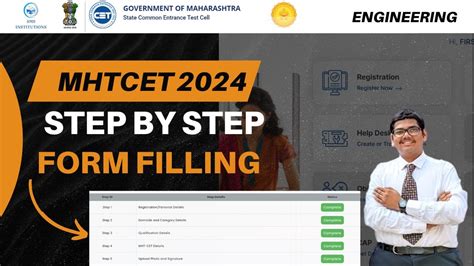 Mht Cet Pcm Pcb Registration Form Filling Process How To Fill