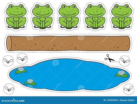 Frogs Pool Party Cartoon Vector | CartoonDealer.com #53512273