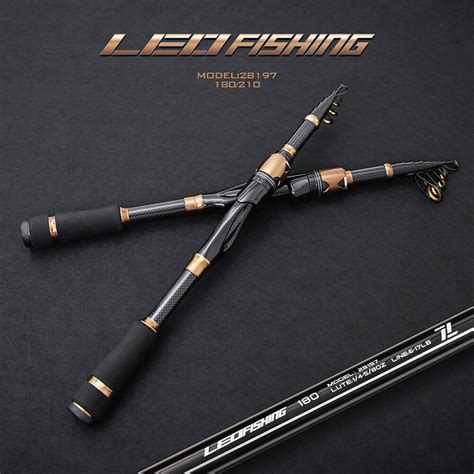 Carbon Fiber Fishing Rod Spinning Telescopic Fishing Pole Pesca M