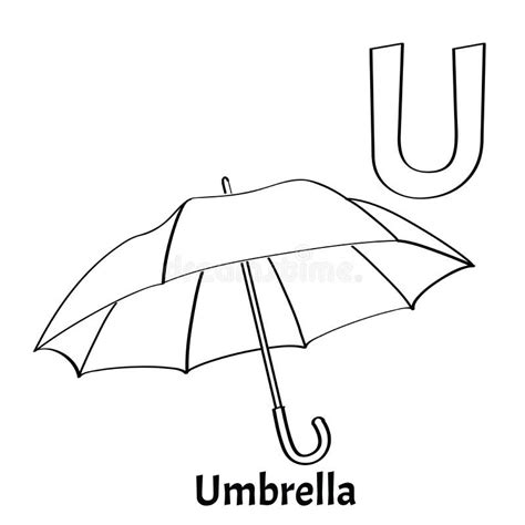 Alphabet Letter U Umbrella Stock Illustrations 158 Alphabet Letter U