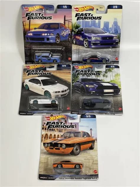 LOT DE 5 voitures Fast and Furious Real Riders échelle 1 64 Hot Wheels HNW46 979C EUR 63 98