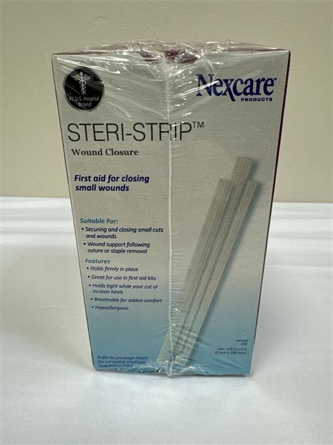 3X Nexcare Steri Strip Wound Closure 30 Strips Secures Small Cuts And