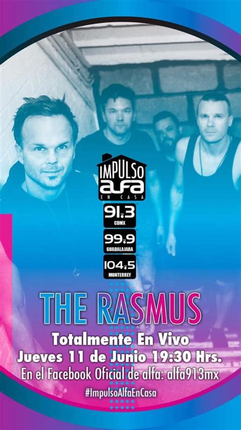 The Rasmus - Turn into Alfa 91.3 FM facebook on Thursday... | Facebook