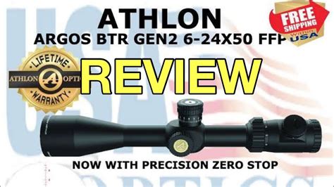 Review Unboxing Athlon Argos Btr Gen2 6 24x50 Ffp Youtube