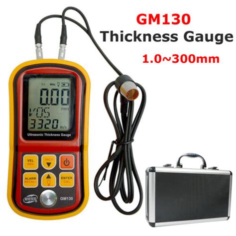 GM130 Digital Ultrasonic Thickness Gauge 1 00 300mm India Ubuy