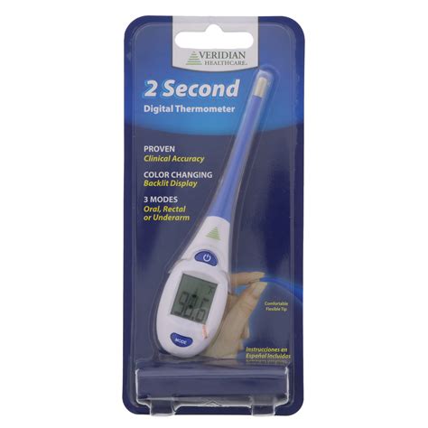 Veridian Healthcare Second Digital Thermometer Shop Thermometers