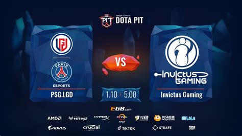 Psg Lgd Vs Invictus Gaming Amd Sapphire Oga Dota Pit Group B Bo