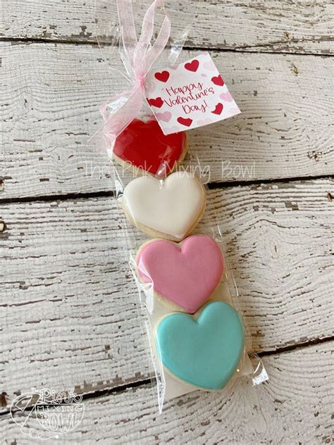 Valentines Cookies The Pink Mixing Bowl Valentine Cookies Packaging Valentine Cookies