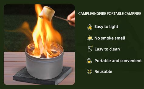 Portable Campfire Smores Fire Pit 3 5 Hours Of Burn Time