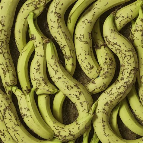 Very Ripe Looped Bananas Like A Complex Fractal Stable Diffusion