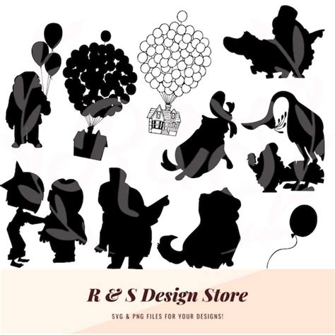 Up Silhouettes Characters Svg Png. - Etsy UK