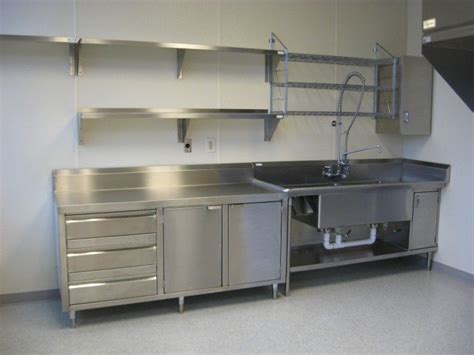 Fancy Small Kitchen Cabinet Ideas Within Stainless Steel Metal