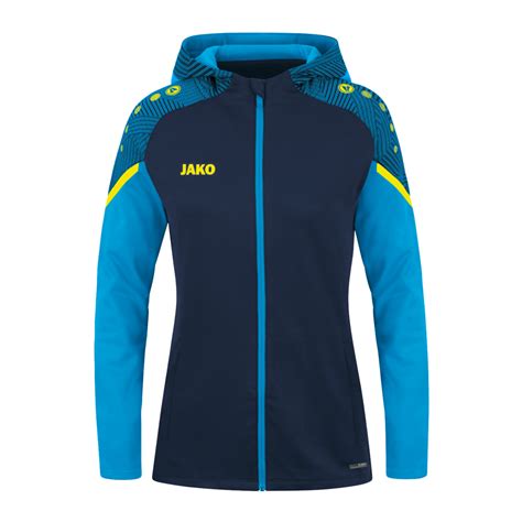 Jako Performance Kapuzenjacke Damen Blau F Vereinskleidung Jacke