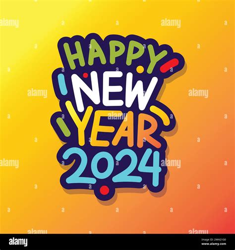 Happy New Year 2025 Vector Typography Illustration New Year Logo