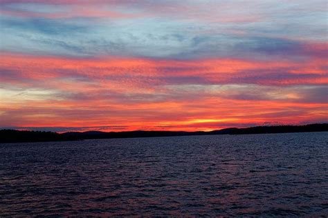 Serenity Is Watching That Captivating Sunset Over Lake Winnipesaukee