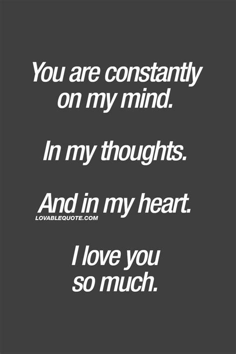 On My Mind Quotes For Her - ShortQuotes.cc