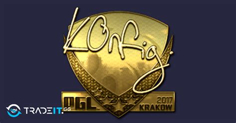 Sticker K0nfig Gold Krakow 2017 Tradeit