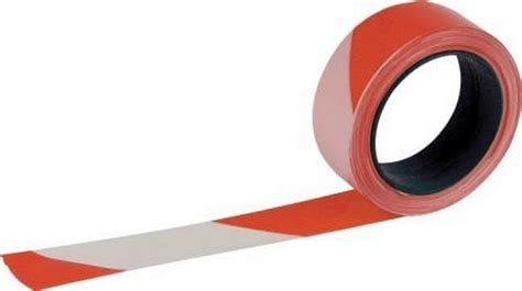 RUBAN RUBAPLAST ROUGE BLANC 100 M X 50 MM