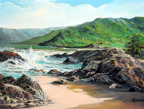 Historia Y Evolución De La Pintura Artística Paisaje Con Rocas Del Mar