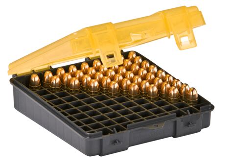 Plano 100 Round Pistol Ammo Box Small 122400 Pull The Trigger