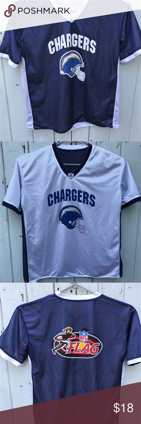 Nfl Chargers Flag Football Jersey 2xl Flag Football Nfl Flag Nfl