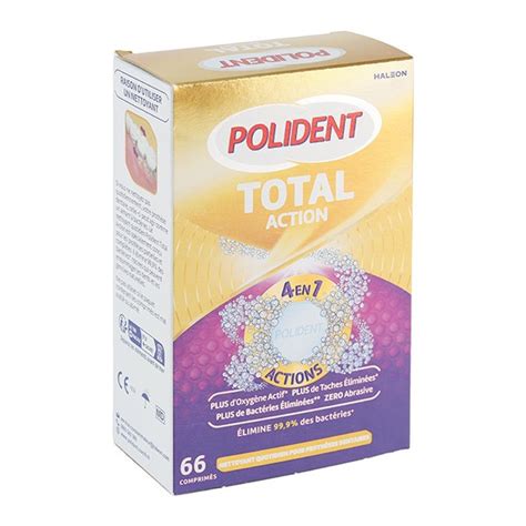 Polident Total Action nettoyant pour appareil et prothèse dentaire