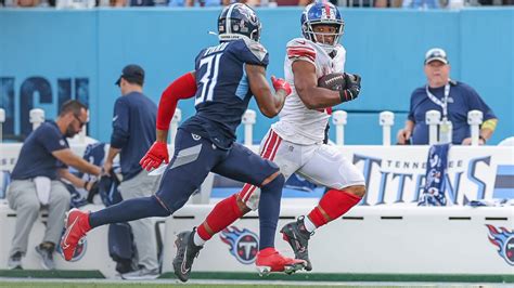 Saquon Barkley With Big 68 Yard Run Giants Vs Titans Highlights